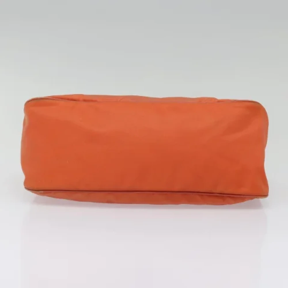 Prada Vintage Pre-owned Nylon prada-bags Orange Dames