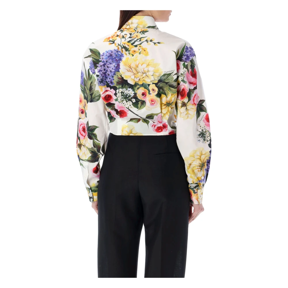 Dolce & Gabbana Giardino Tuinprint Shirt Multicolor Dames