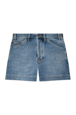 Jeansshorts med vintageeffekt