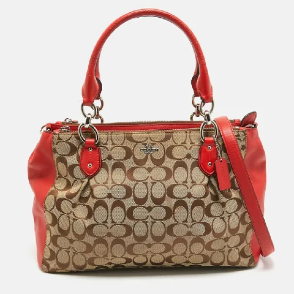 Coach Pre-owned Canvas totes Red Dames