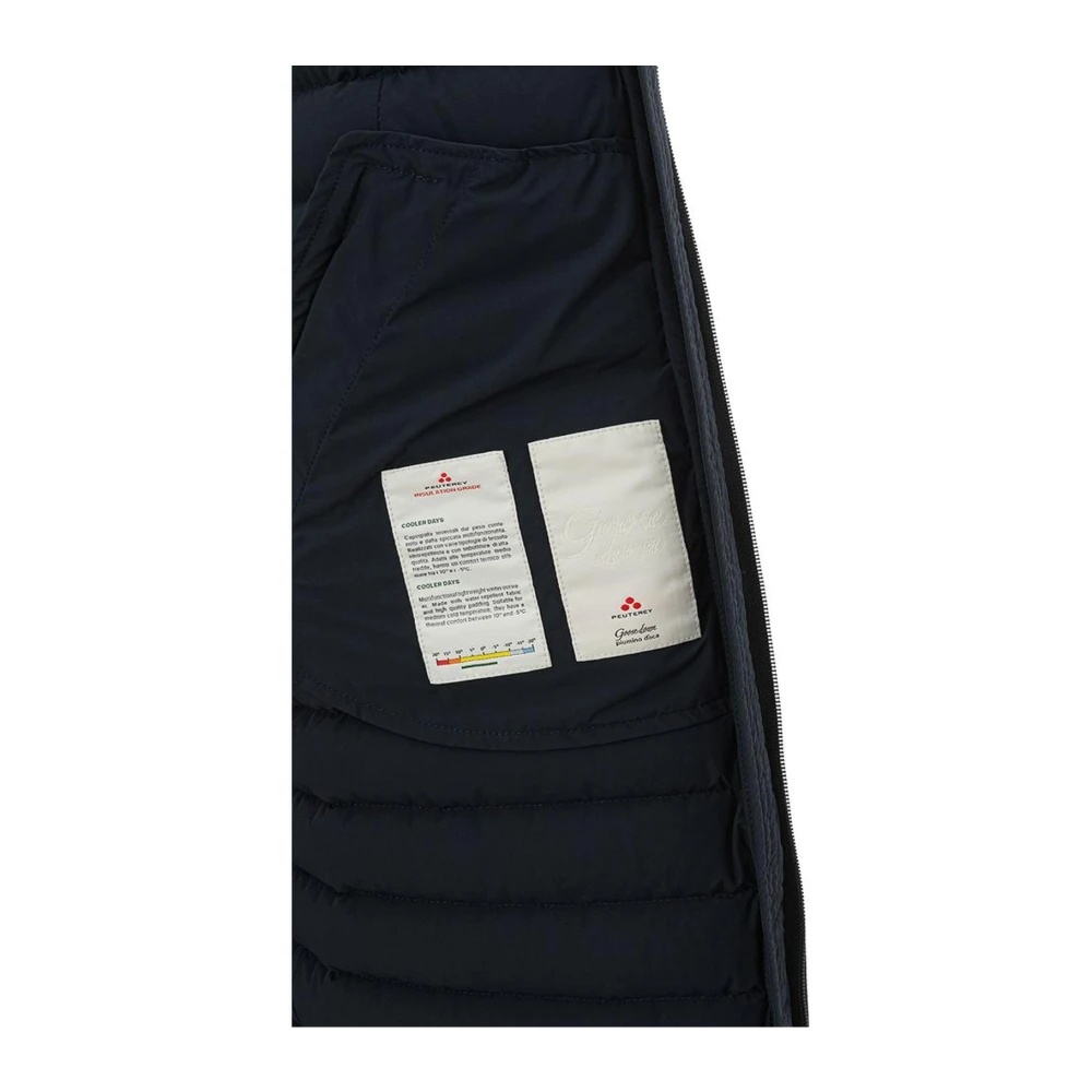 Peuterey Chique Blauwe Polyamide Jas Blue Dames