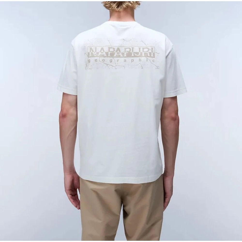 Napapijri Heren Albula Korte Mouw T-Shirt White Heren
