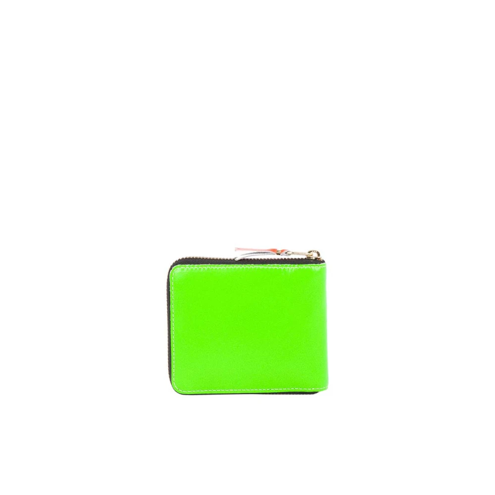 Comme des Garçons Kleur Blok Leren Portemonnee Green Dames