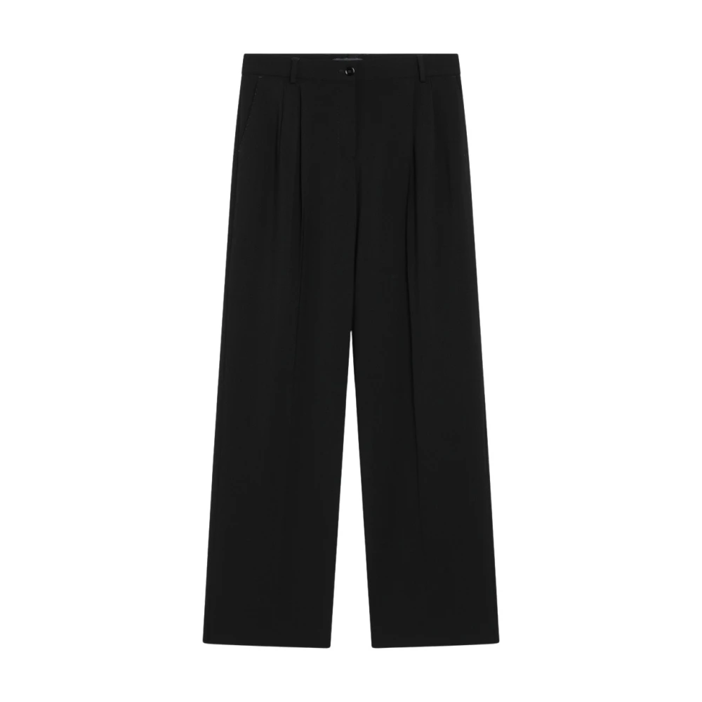 Dolce & Gabbana Pantalone - Female - Wide Trousers - Black - M - Trousers
