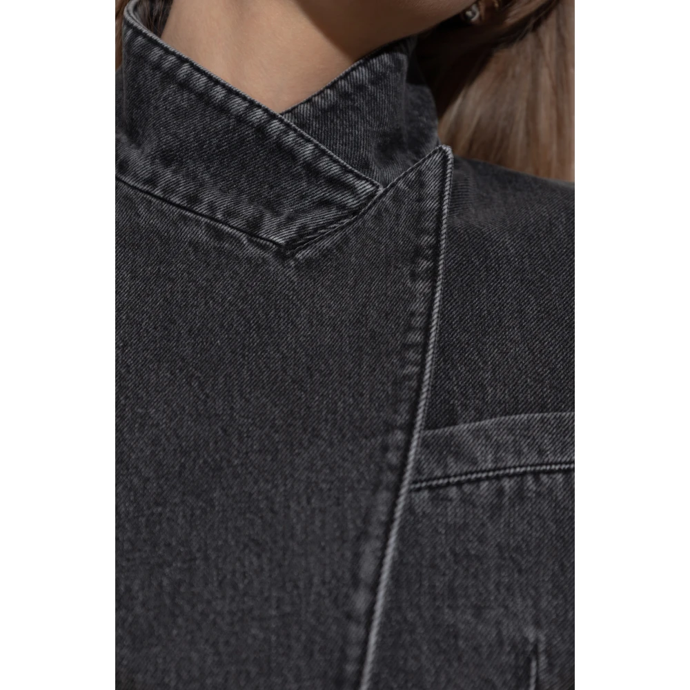alexander mcqueen Denim jas Gray Dames
