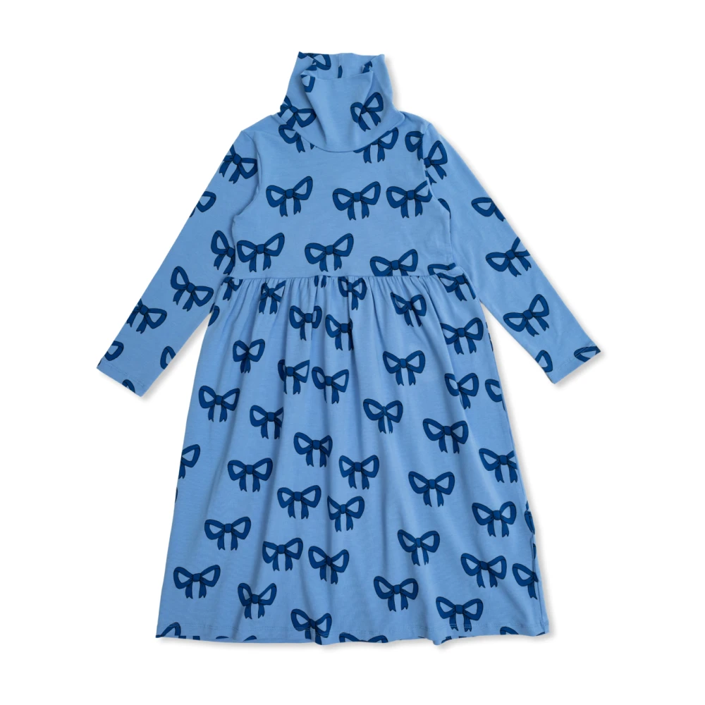 Mini Rodini Klänning med tryck Blue, Unisex