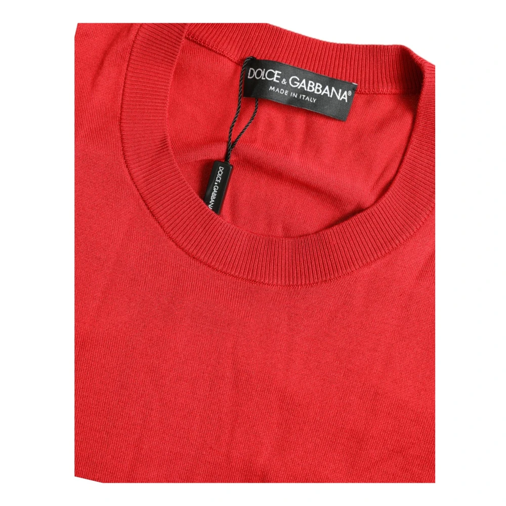 Dolce & Gabbana Round-neck Knitwear Red Dames