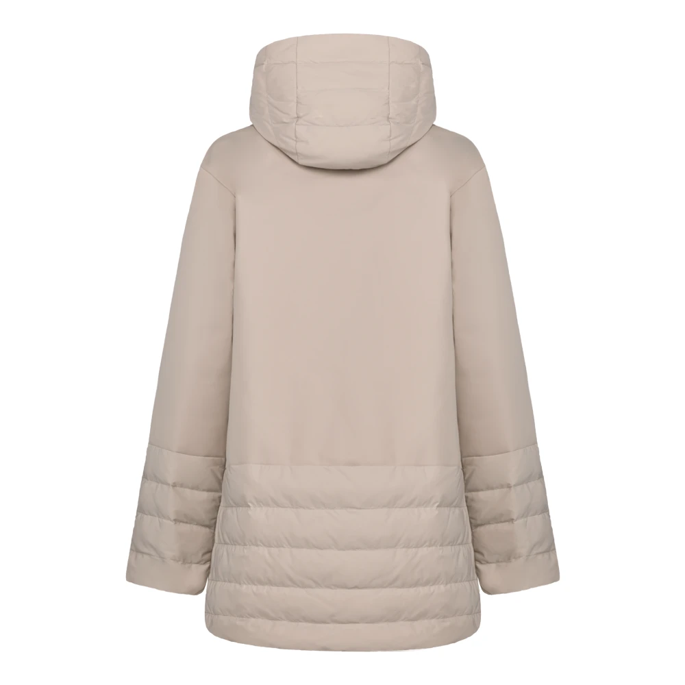 People of Shibuya Korte parka van mat polyester Beige Dames