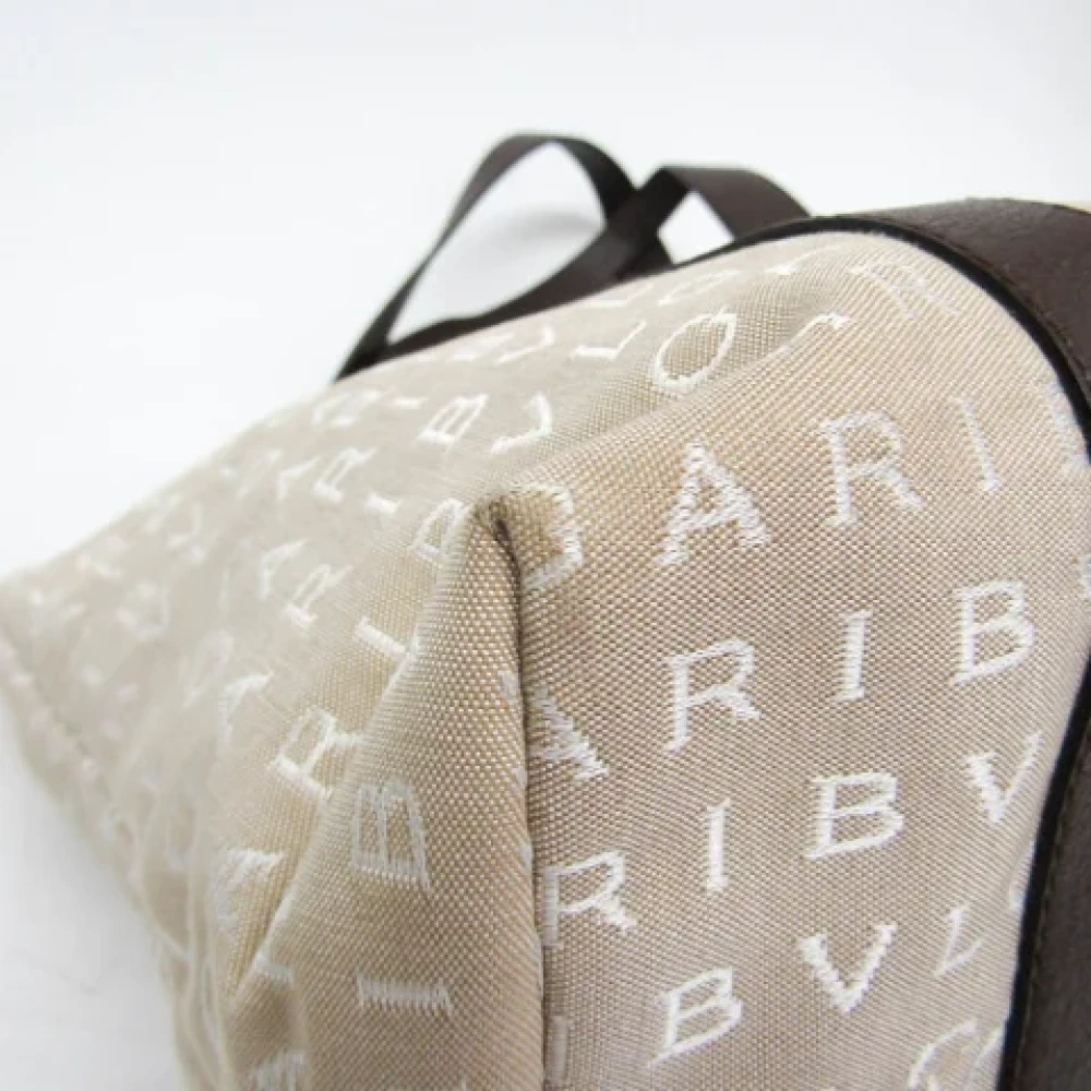 Bvlgari Vintage Pre-owned Canvas totes Beige Dames