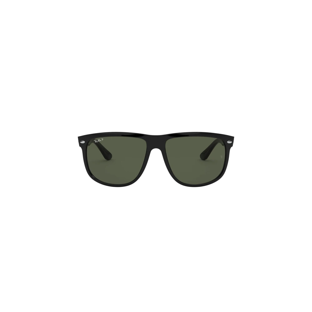 Ray-Ban Boyfriend RB 4147 - Rectangle Square Sunglasses - Black - Polarized - Image 4