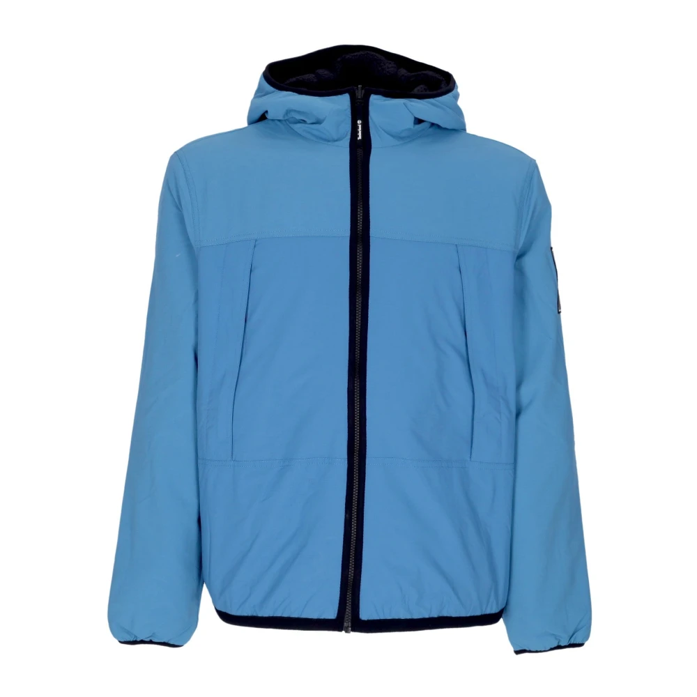 Timberland Men's Blue Reversible Fleece Jacket - Light Jackets - Xl - Jackets