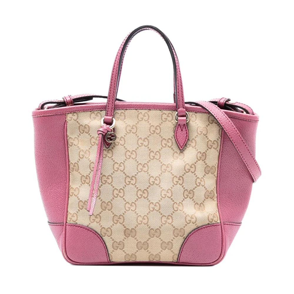 Gucci Vintage Women's Brown Pre-Owned Signature Pattern Tote Bag