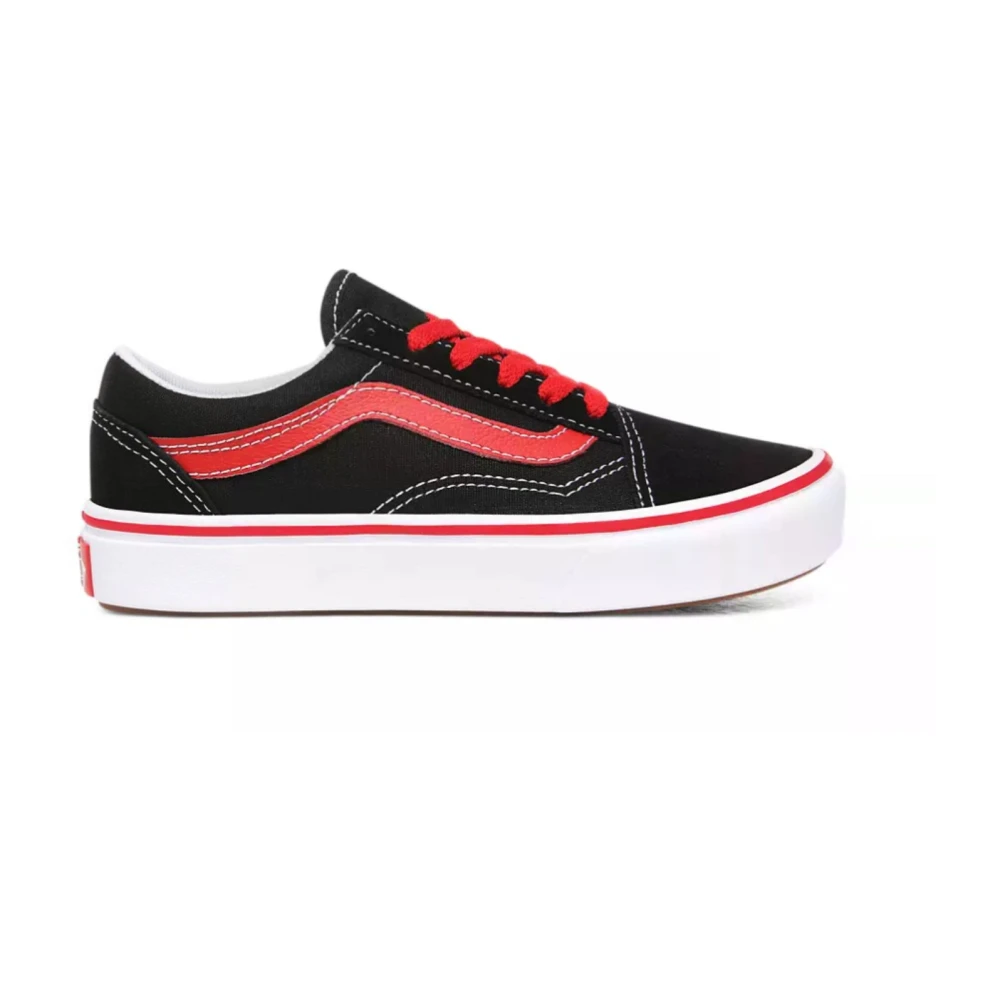 Vans Boys Black Lace-Up Trainers - Kids Sneakers - 32 Eu - Kids