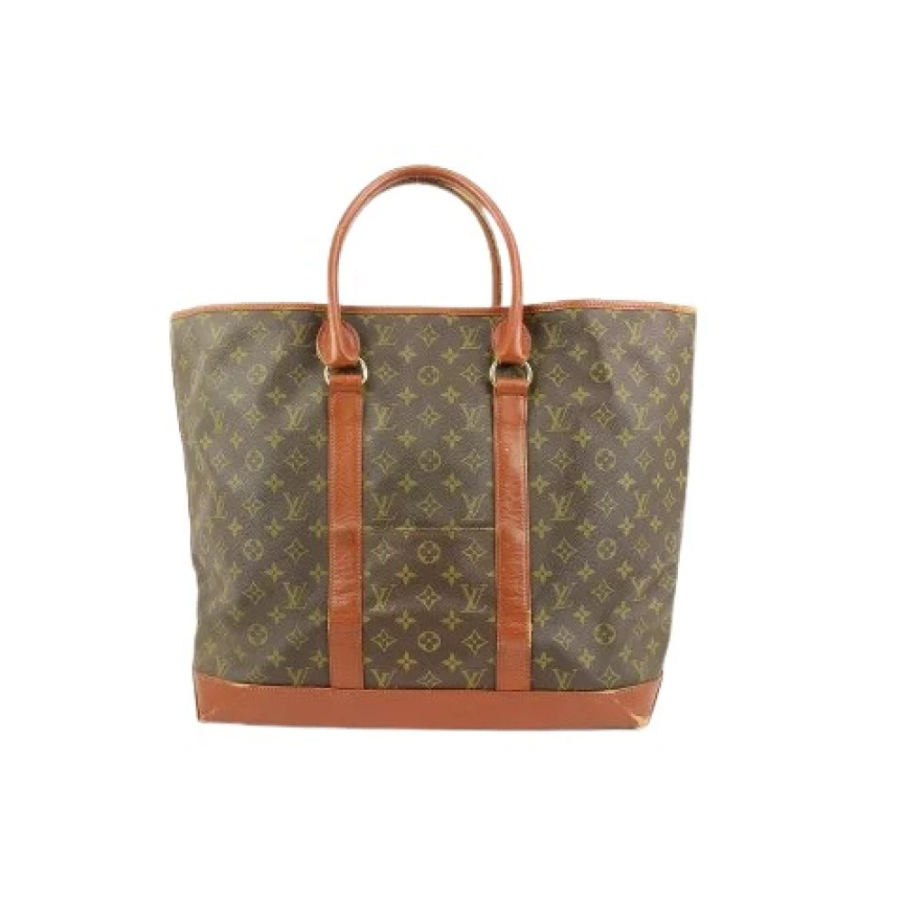 Louis Vuitton Vintage Coated Canvas LV Väskor Brown, Dam