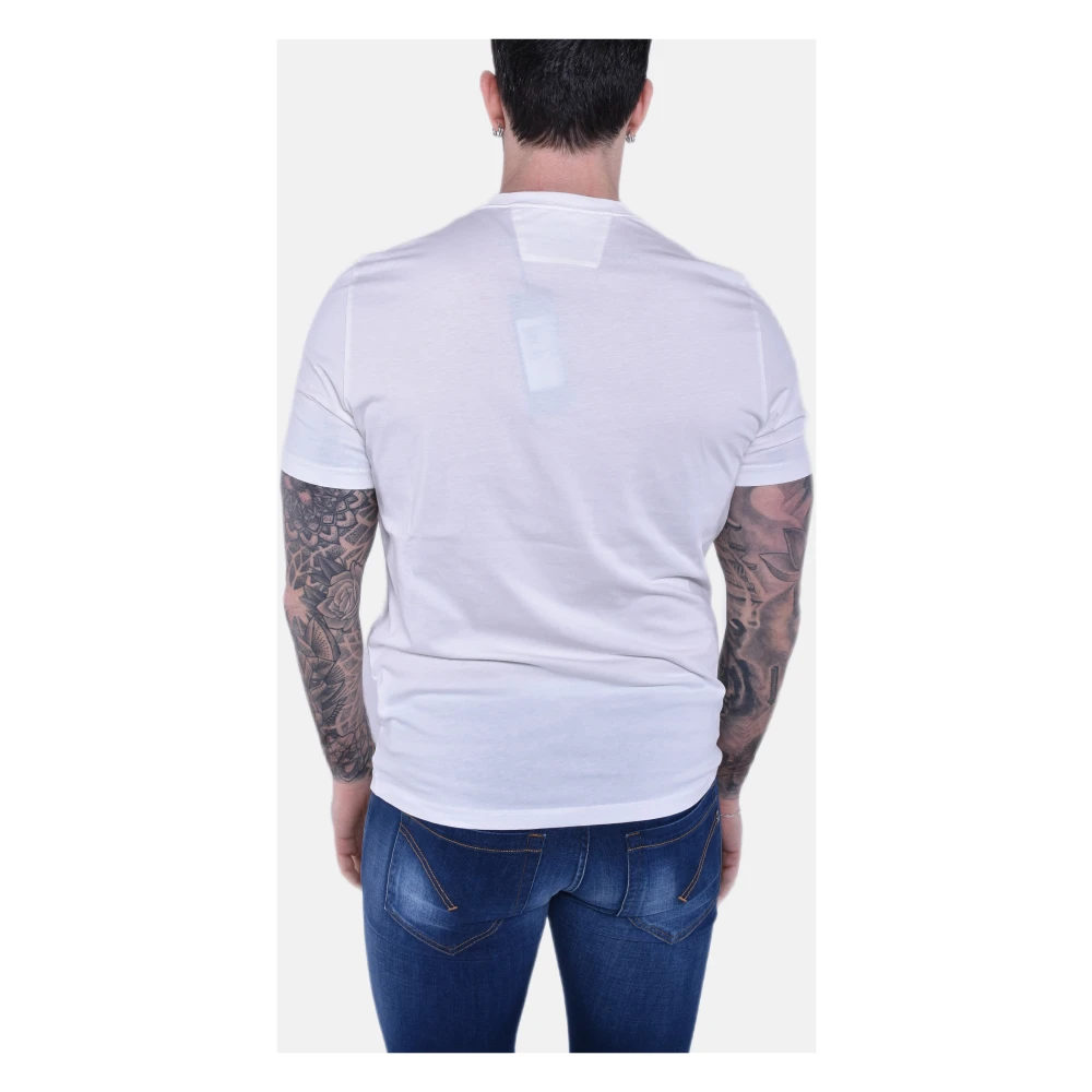 C.P. Company Logo Jersey T-shirt Ss24 Wit White Heren