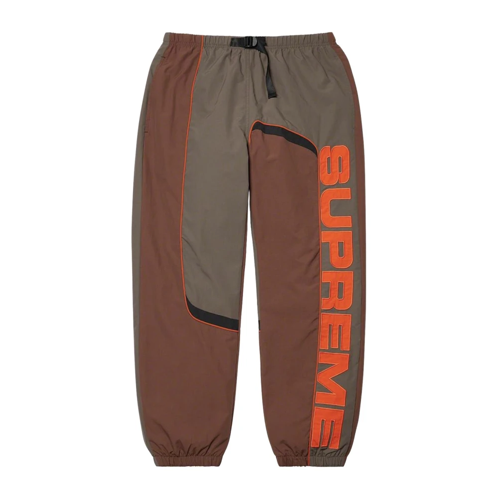 Supreme Bruine Gepaneelde Track Pant Limited Edition Brown Heren