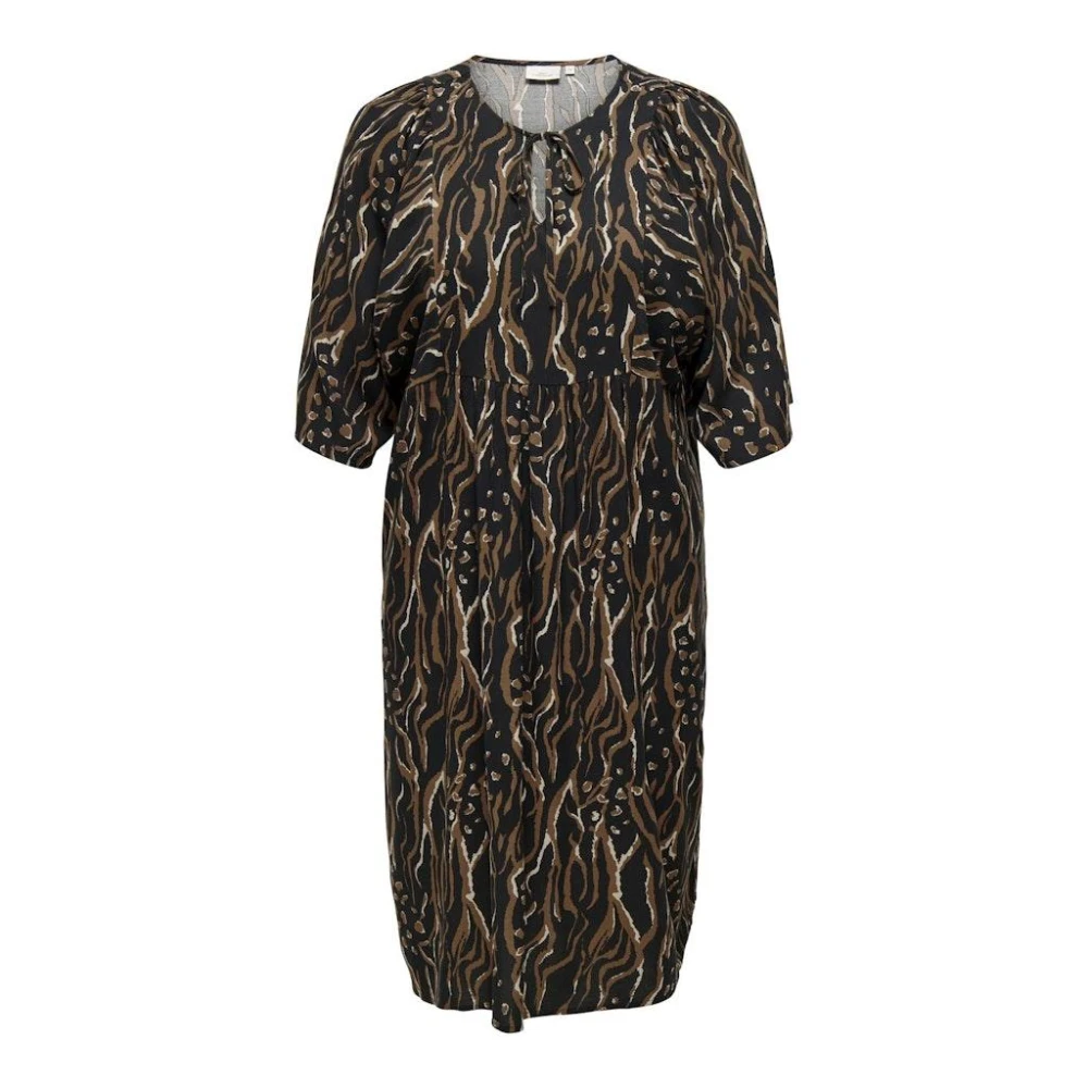 Only Carmakoma Dierenprint Kuit Jurk Multicolor Dames
