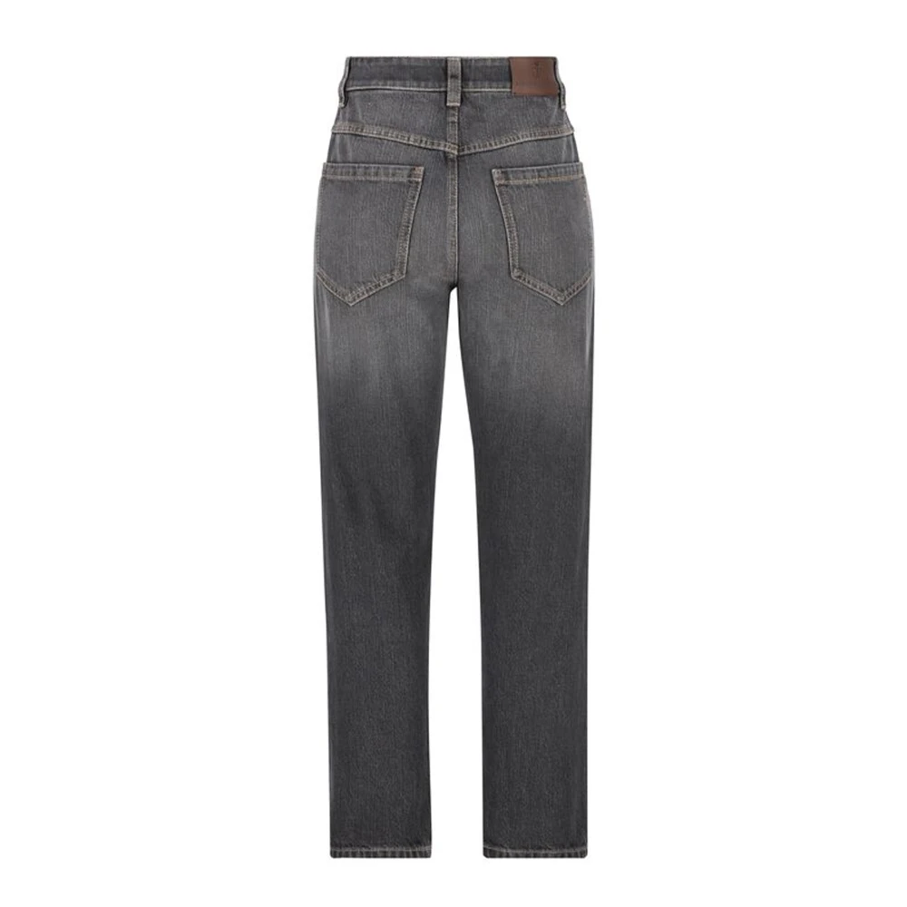 BRUNELLO CUCINELLI Moderne veelzijdige broek met iconische decoratie Gray Dames
