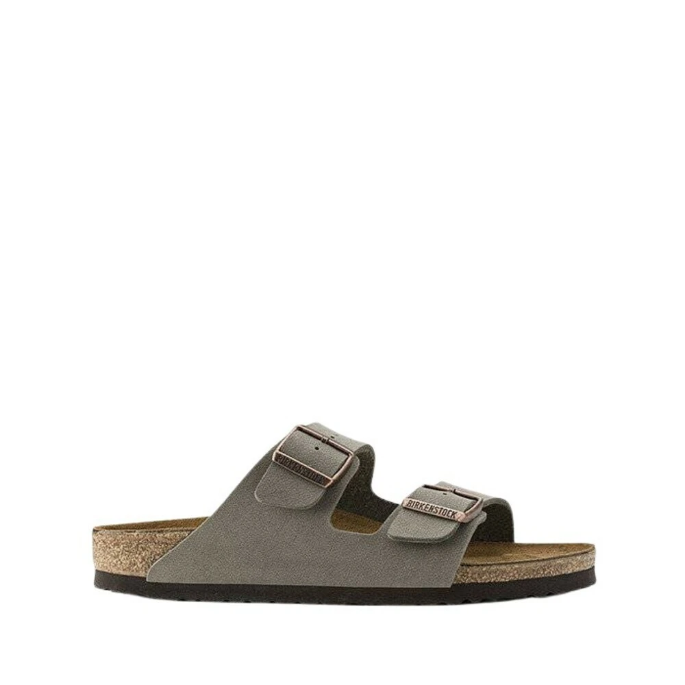 Birkenstock Women's Gray Sliders, 4 Uk, Sandals Arizona Birko-Flor