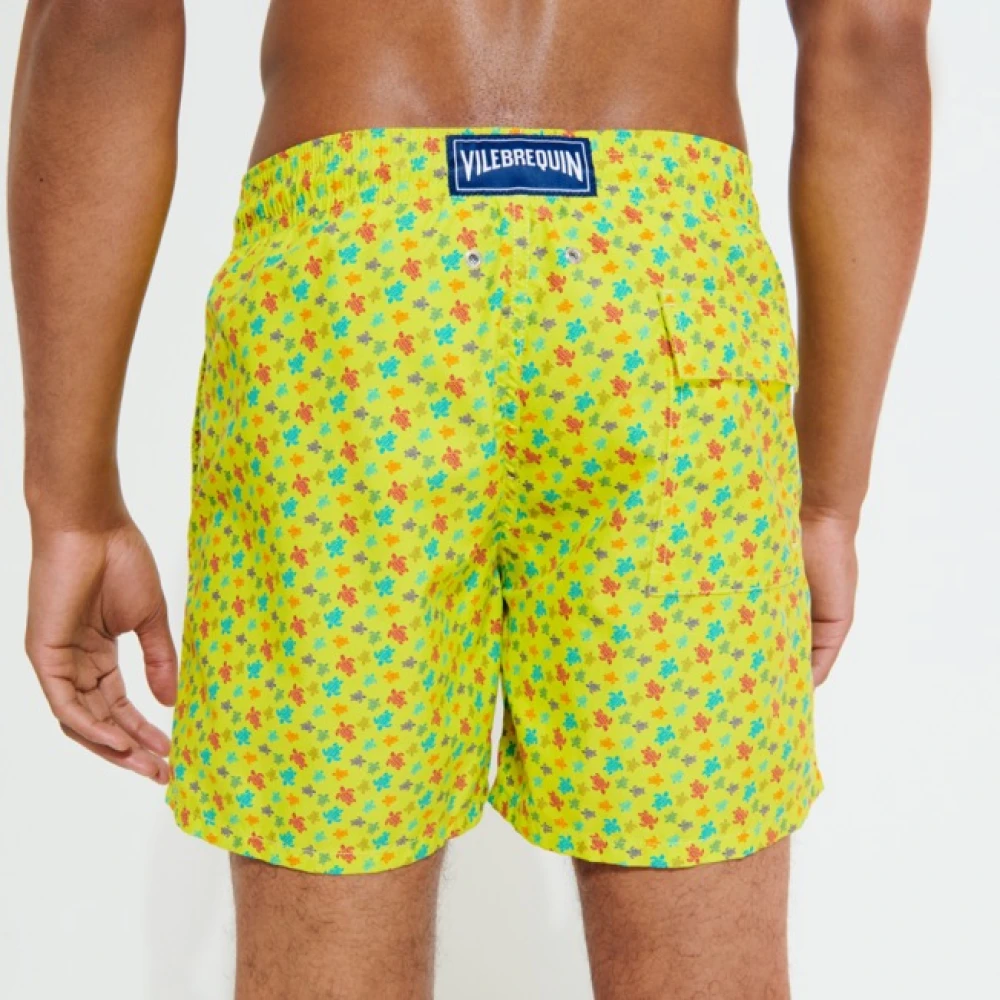 Vilebrequin Moorea Zwemkleding Micro Tortues Rainbow Ginger Green Heren