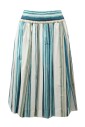 jupe-en-coton-bleu-vert-clair
