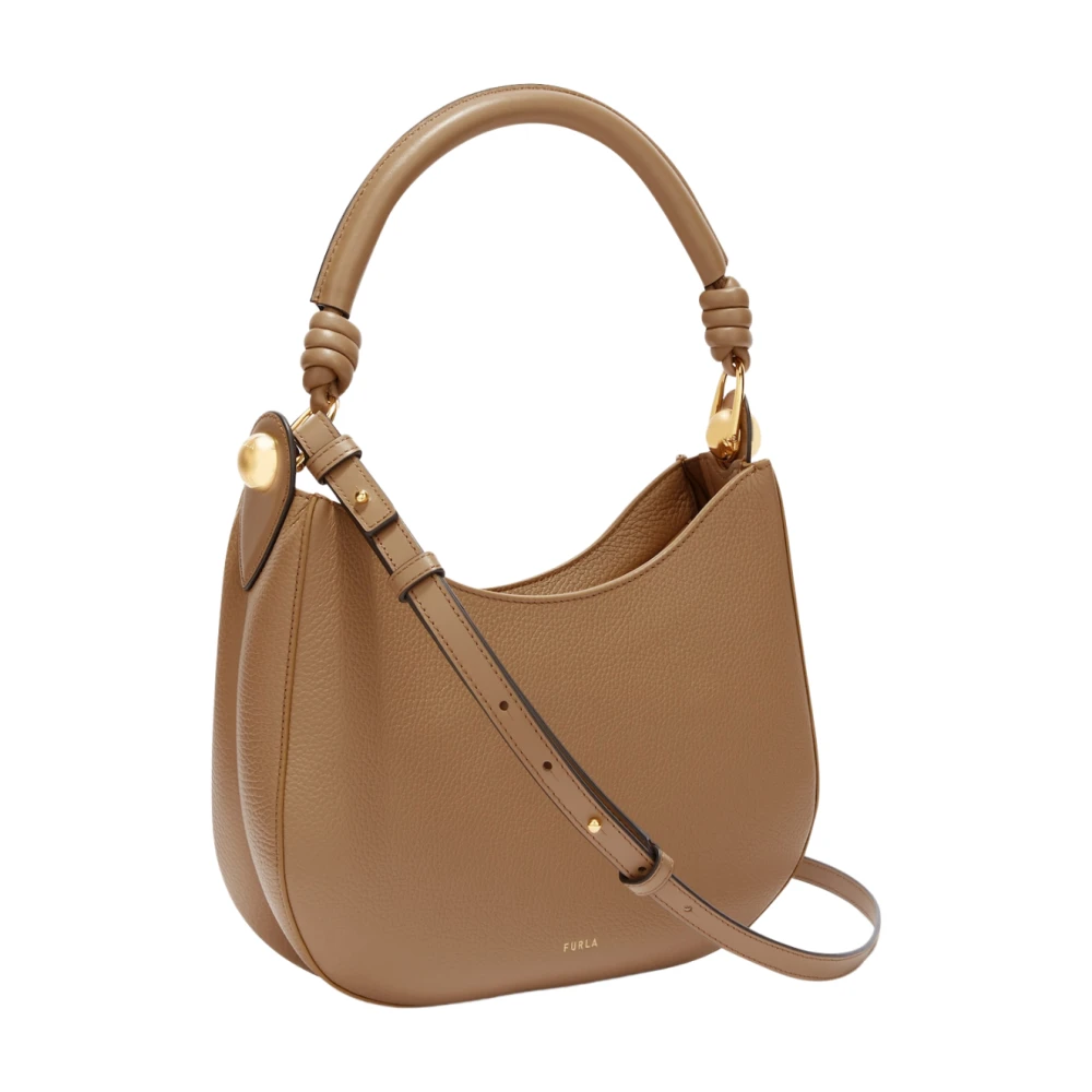 Furla Moderne Schoudertas Woestijnstijl Brown Dames