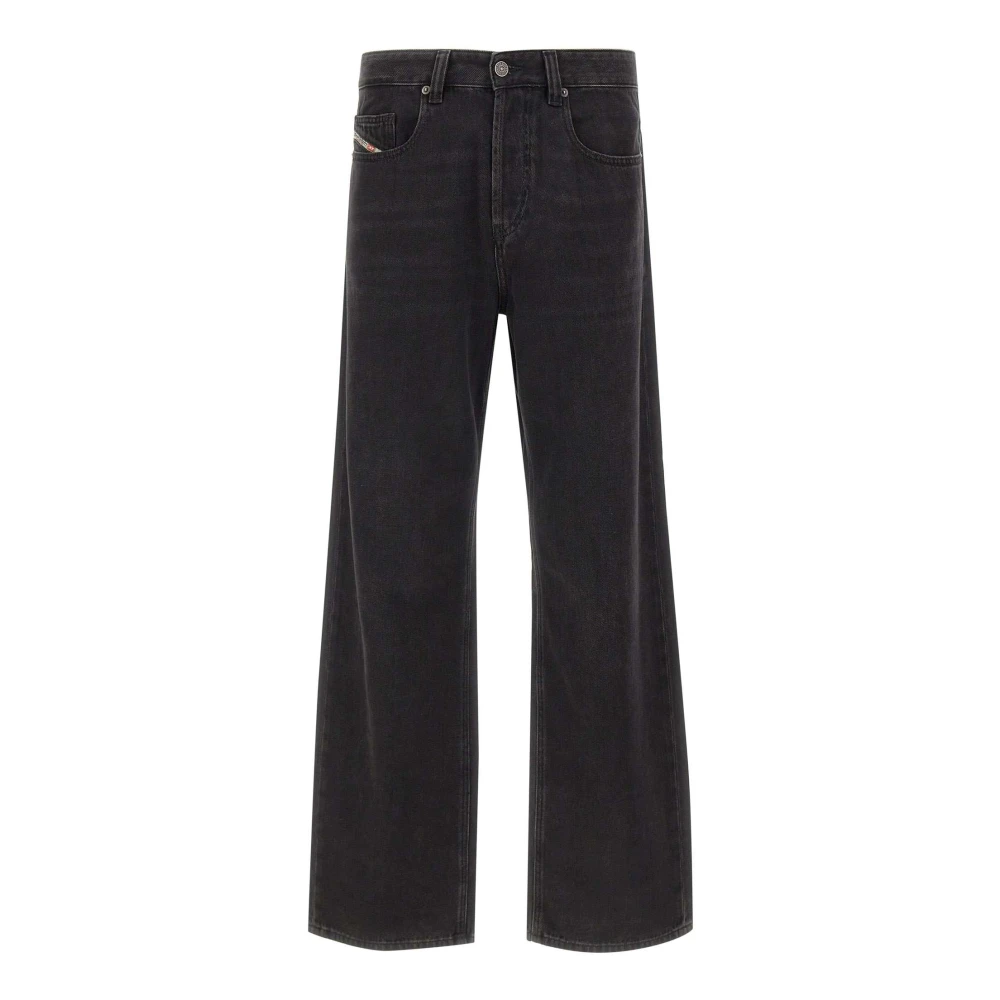 Diesel Men's Black Wide Jeans, W30, 2001 D-Macro Jeans
