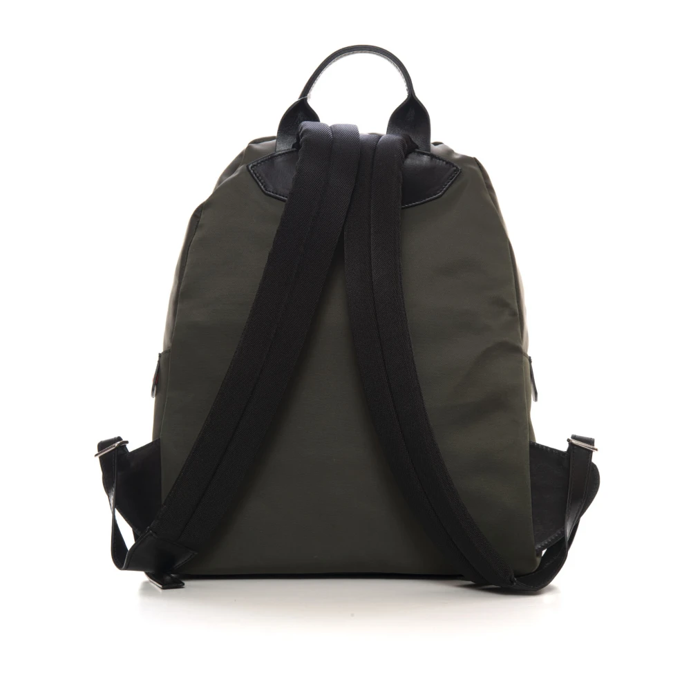 Kiton Stijlvolle leren details rugzak Green Heren