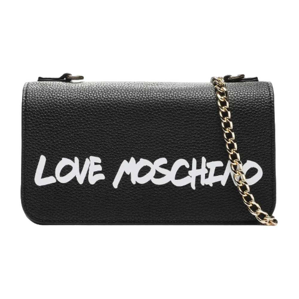 Love Moschino Crossbody bags Graffiti in zwart