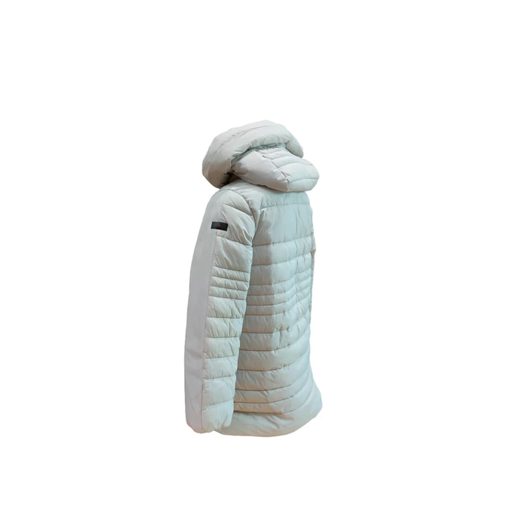 Canadian Classics Grijze Lange Jas voor Vrouwen Stijlvol en Warm White Dames