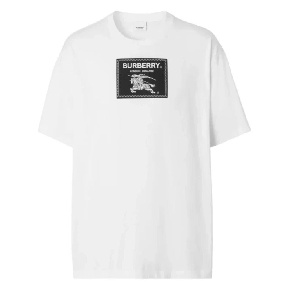 Burberry Wit Katoenen T-Shirt Prorsum White Heren