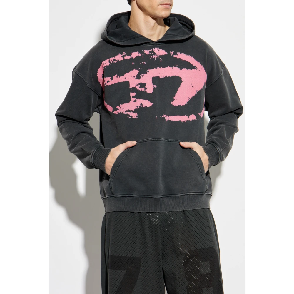 Diesel Sweatshirt S-Boxt Gray Heren