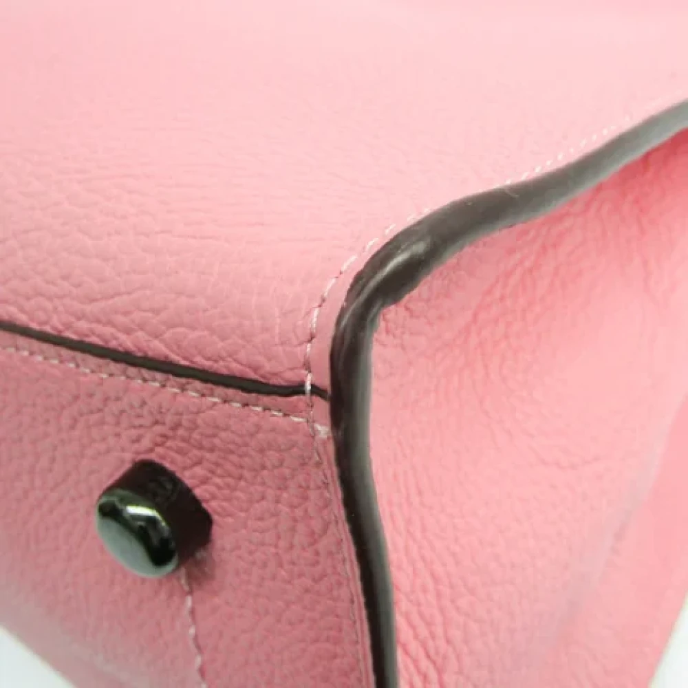 Coach Pre-owned Leather shoulder-bags Pink Dames