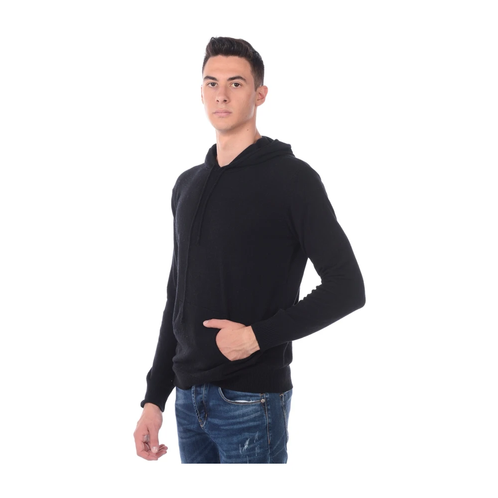 Daniele Alessandrini Capuchontrui Pullover Black Heren