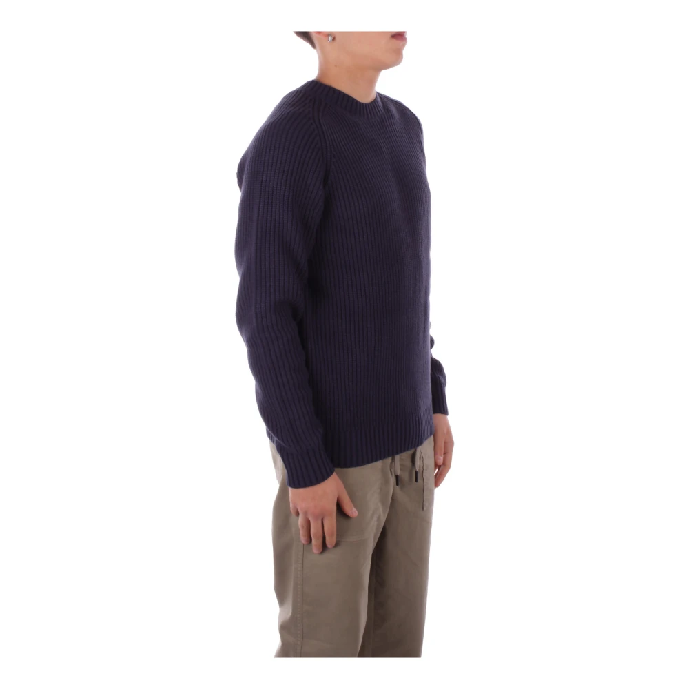 Suns Logo Sweater Regular Fit Katoen Acryl Blue Heren