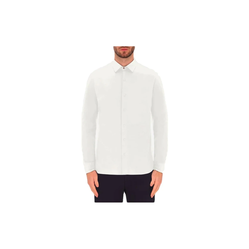 Distretto12 Actief Jersey Shirt met V-Hals White Heren