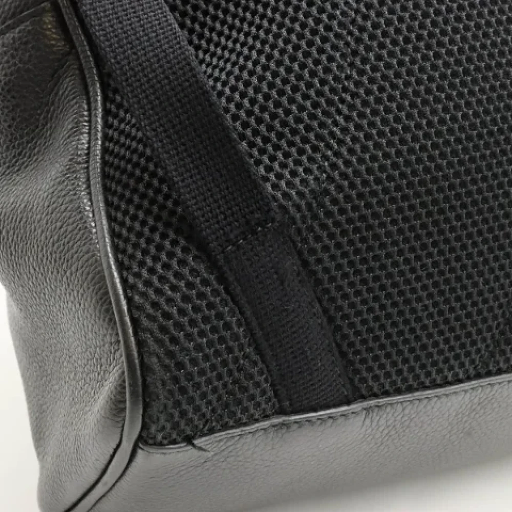 Gucci Vintage Pre-owned Leather backpacks Black Dames