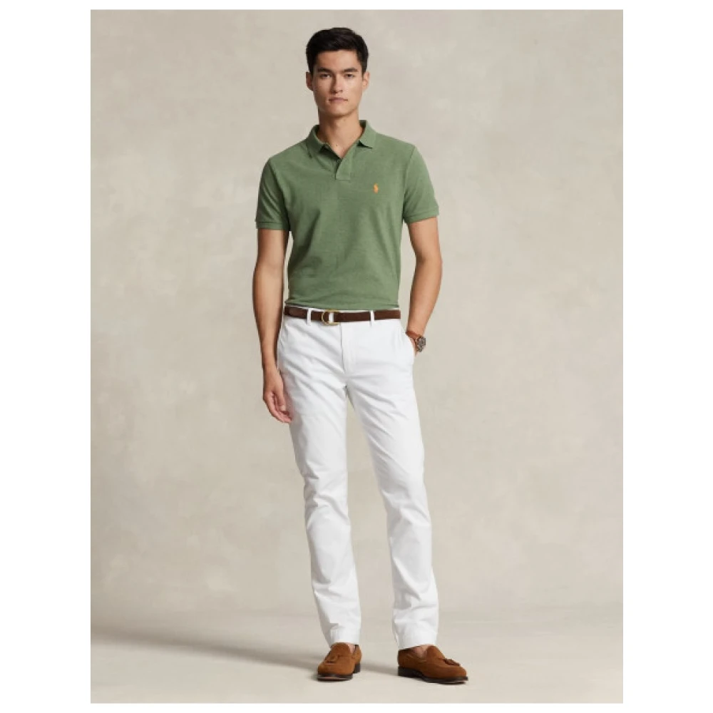 Polo Ralph Lauren Aangepaste Slim Fit Korte Mouw Polo Green Heren
