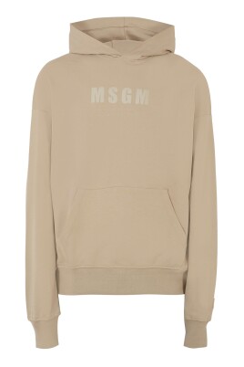 sweat-a-capuche-en-coton-beige-avec-patch-logo