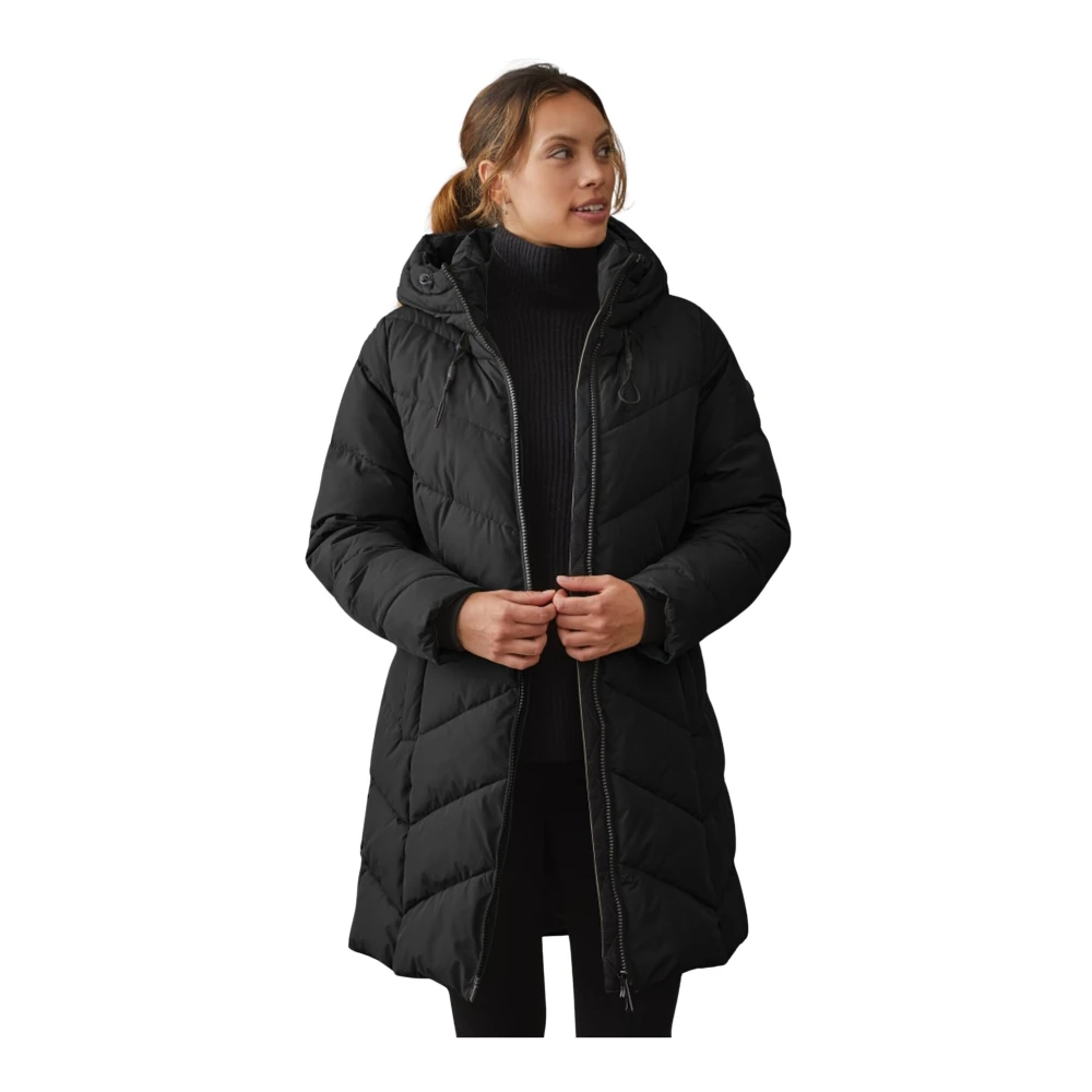 Junge Modern Fit Quilted Jacket Zwart Black Dames