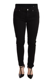 Black Slim Fit Denim Cotton Stretch Jeans