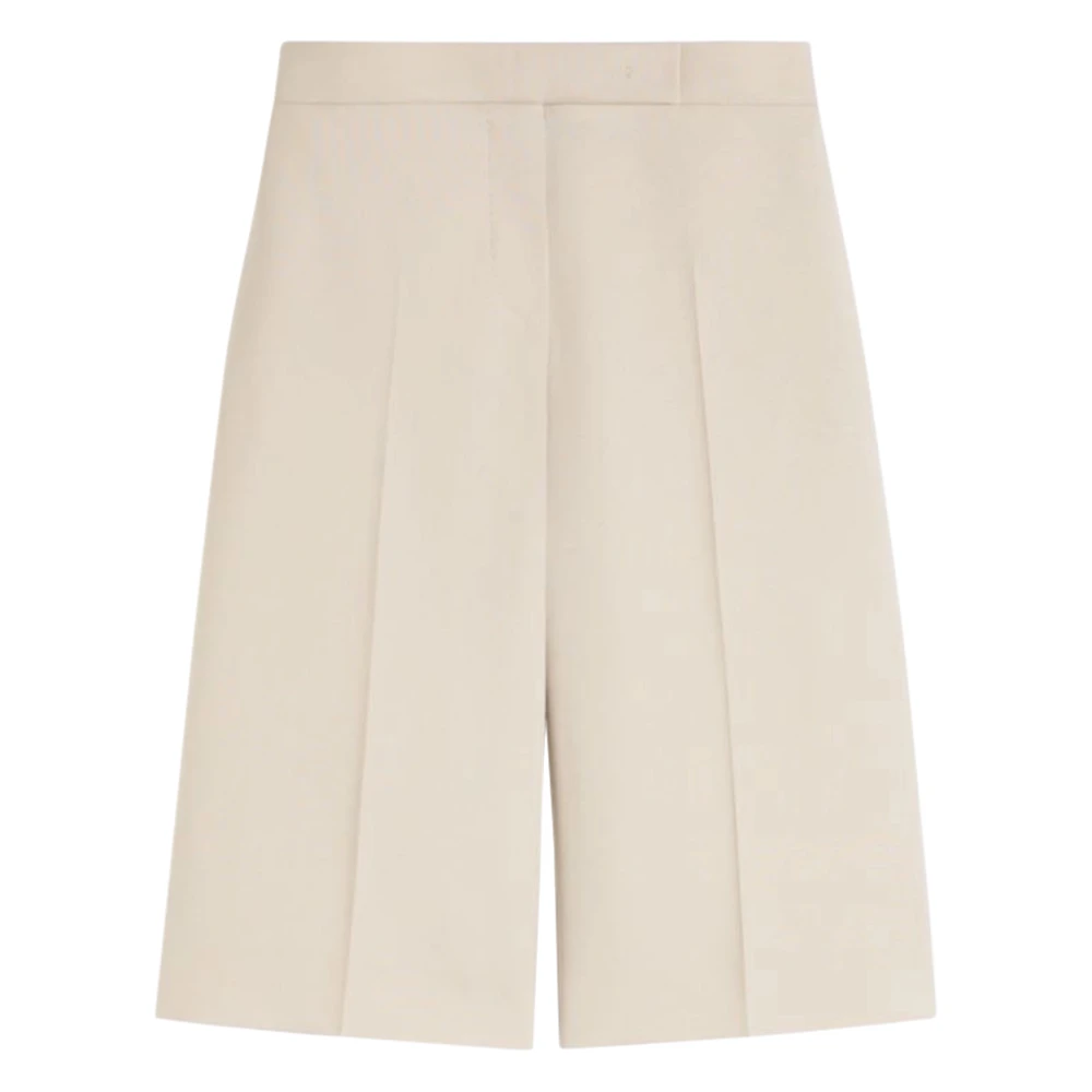 Max Mara Women's Beige Pantalone Corto - Bermudas - Xs - Shorts