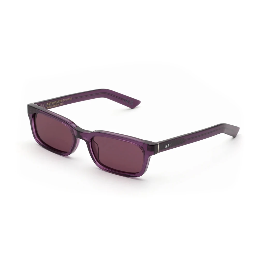 Retrosuperfuture Unisex Purple Sunglasses Stylish Eyewear