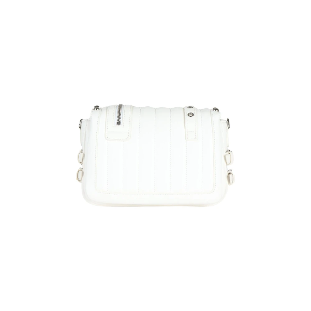La Carrie Gewatteerde Biker Small Handtas White Dames