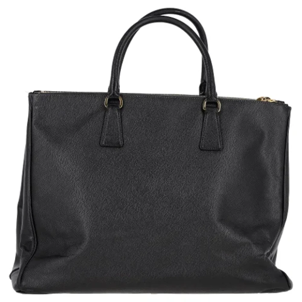 Prada Vintage Pre-owned Leather handbags Black Dames