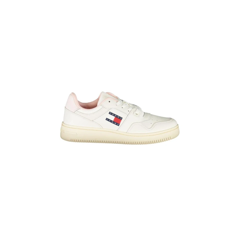 Tommy Hilfiger Women's White Sneakers, 5 Uk, Polyester Trainers
