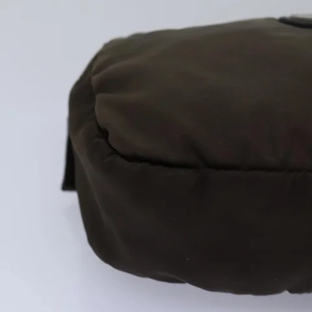 Prada Vintage Pre-owned Nylon pouches Brown Dames