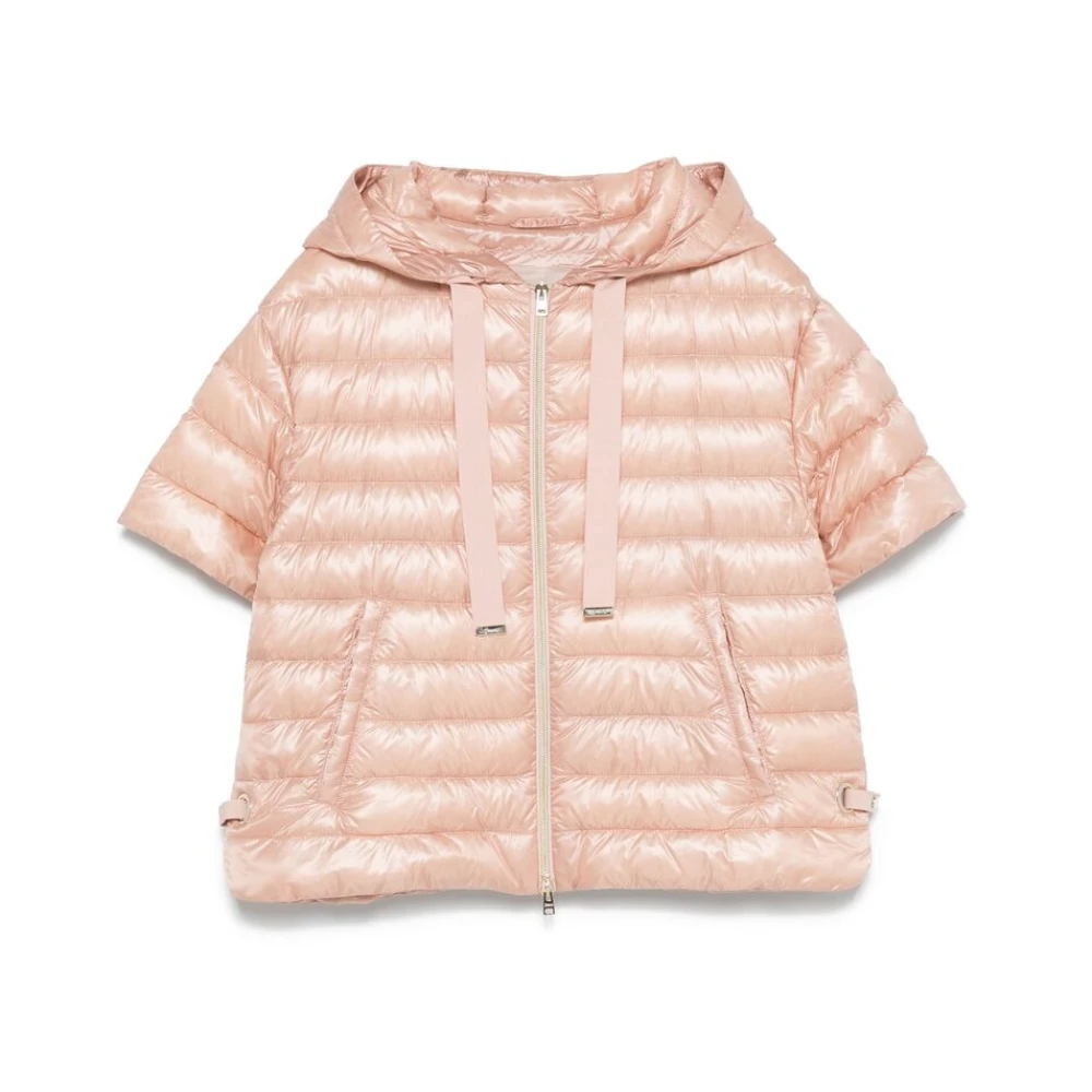 Herno Perzikroze capuchonrits jas Pink Dames