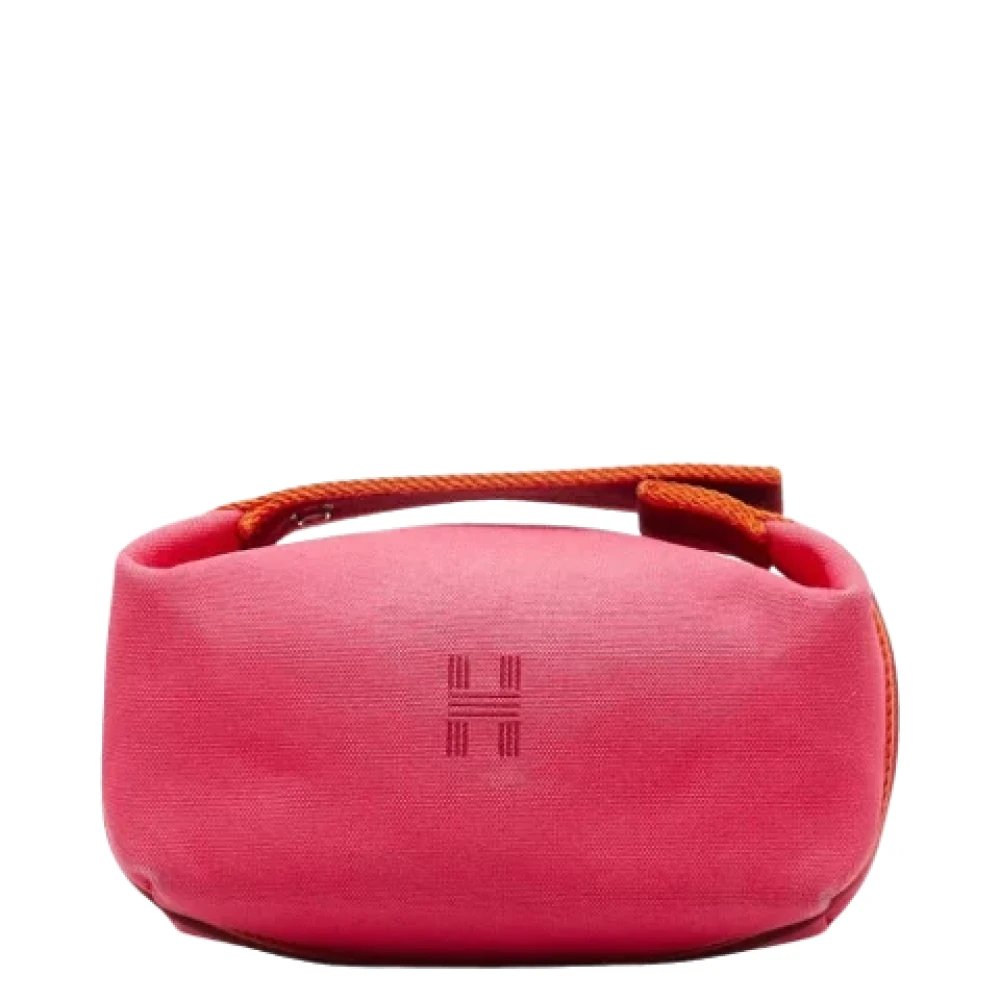 Hermès Vintage Pre-owned Canvas clutches Pink Dames
