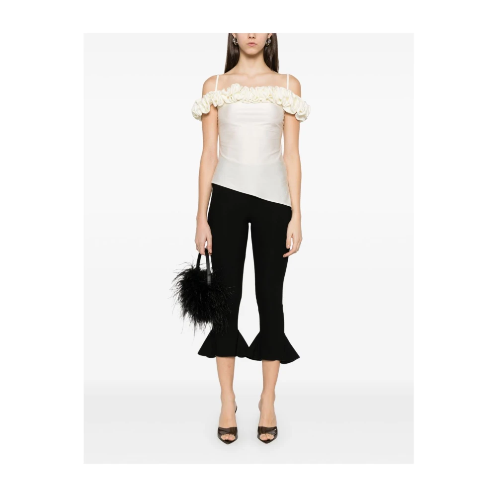 Coperni Witte Top met Spaghettibandjes en Zijsplitten White Dames